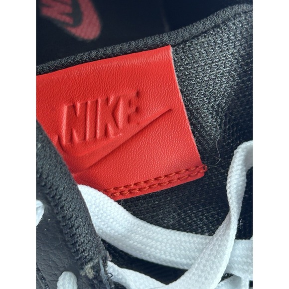 Size 10 - Nike Ebernon Low Black Habanero Red Aq1775-004 W/box - Picture 11 of 14